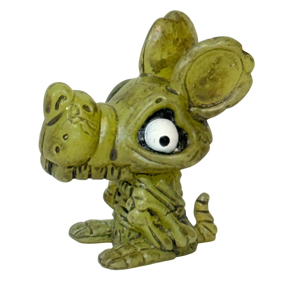 Ugglys Pet Shop Skeleton Dog Figure Kids Toy Collectible Green